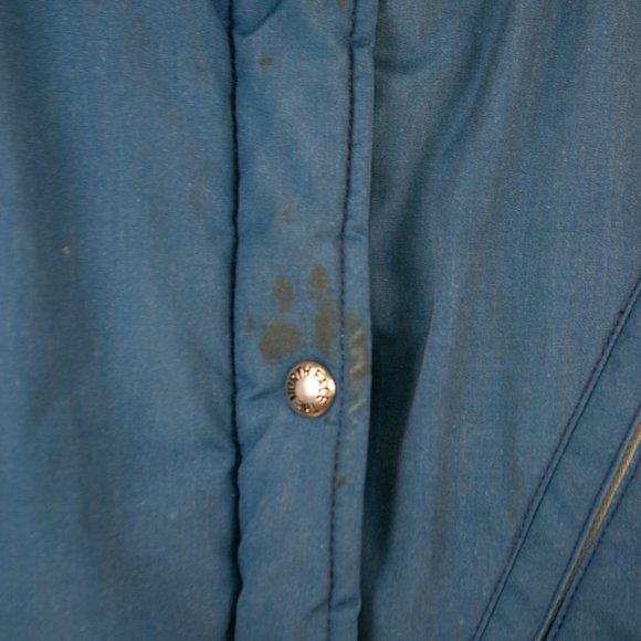Vintage 80s The North Face Blue Poly Fill Jacket- Brown Label, Made in USA - Picture 5 of 14